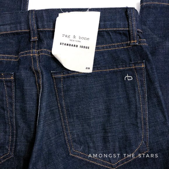 rag & bone Fit 2 Owen Dark Blue Wash Slim Jeans - Picture 10 of 10